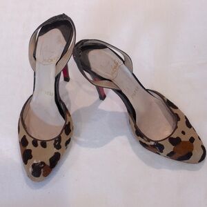 Deeply Discounted Louboutin Stiletto Heels Leopard Print